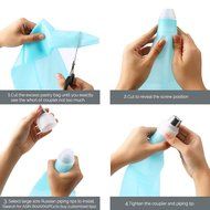 Piping Bags, MCIRCO 3 X ColorSwirl 3-Color Coupler for Large Size Russian Piping Tips and 3 X Reusable Pastry... N30