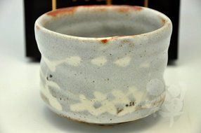 Japanese Mino Yaki ware Matcha Bowl Green Tea 10.5 / 10.5 / 8.5cm (4.1 / 4.1 / 3.3inch)[7323] N3
