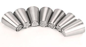 Piping Bags, MCIRCO 3 X ColorSwirl 3-Color Coupler for Large Size Russian Piping Tips and 3 X Reusable Pastry... N32