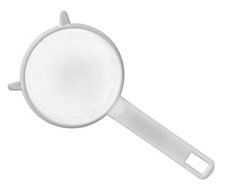 6cm White Plastic Tea Strainer