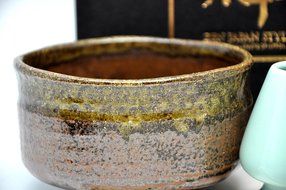 Japanese Mino Yaki ware Matcha Bowl And Tea Ceremony Set Green Tea 12.3 / 12.3 / 7.2cm (4.8 / 4.8 / 2.8inch)[7435] N5