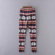 PHOTNO Casual Women Lady Skinny Geometric Print Stretchy Jegging Pants Slim Leggings N50