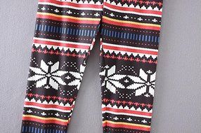PHOTNO Casual Women Lady Skinny Geometric Print Stretchy Jegging Pants Slim Leggings N51