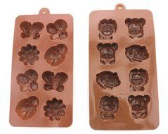 Sunniemart Set of 2 Non-Stick Candy Molds, Chocolate Molds,DIY Tools Silicone Molds, Forest Theme Animal and Insect... N4