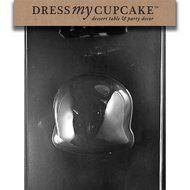 Dress My Cupcake DMCH166B Chocolate Candy Mold, Large 3D Skull Back, Halloween
