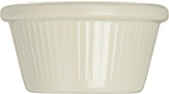 Carlisle S279-842 12 Piece Melamine Fluted Ramekin Cash and Carry Set, 2-Ounce Capacity, 1.43" Height, Bone (Case... N4