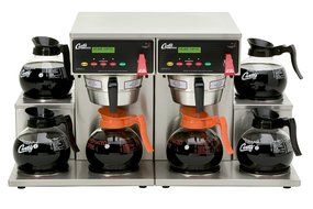 Wilbur Curtis G3 Alpha Decanter Brewer 64 Oz Coffee Brewer, Dual Voltage, 6 Station Twin 6 Lower Warmers - Commercial...