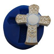 First Impressions Molds CR103 Silicone Mold, Circle Cross N2