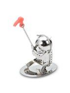 Abbott Collection Climber Tea Infuser with Tray, Silver