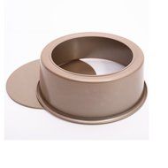 Kitchen Baking Cake Round Pan Mould Bakeware with Removable Bottom, Champagne, 8" N6