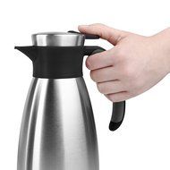 Emsa 18/10 Stainless Steel Soft Grip Carafe, 34-Ounce, Black N13