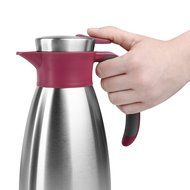 Emsa 18/10 Stainless Steel Soft Grip Carafe, 34-Ounce, Black N14