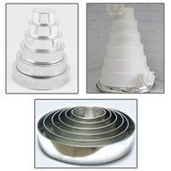 1 X 6 Tier Round Multilayer Wedding Birthday Anniversary Cake Baking Pans - Cake Tins