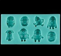 Topnew-Candy Cavity Silicone Chocolate Mold Candy and Gummy Moulds Minions H2365 N7