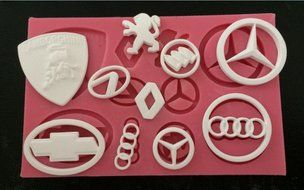 Anyana SOFAYOYO 3D New Arrival Car Logo Silicone Fondant Mold Cake Decorating Pastry Gum Pastry Tool Kitchen Tool... N4