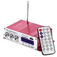 Robolife USB Hi-Fi Stereo Output Power Amplifier with Remote Control SD Card Player Red N3
