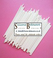 100 pack of 6 inch lollipop sticks for chocolate moulds, cake pops, cake deco...