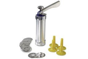 N.choice Aluminum Biscuit Cookie Maker Pump Press Machine Cake Decor 20 Moulds 4 Nozzles Silicone Cookie Stamp... N8