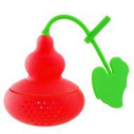 Tea Strainer - TOOGOO(R)New Cute Creative Silicone Calabash Tea Infuser Diffuser Loose Tea Leaf Chain Strainer... N4