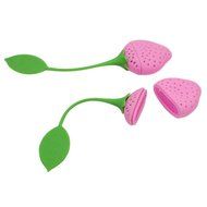2pcs Cute Strawberry Silicone Tea Leaf Strainers Herbal Spice Infusers Filters N5