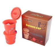Gutens Reusable Coffee Filter Coffee Cup for All Keurig 1.0 Series - 4 pcs (1.0 Model, Red) N9