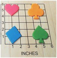 Playing Card Suits Shaped Fondant Cookie Cutter Set #1165 N2