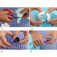 YING LAN ColorSwirl 3-Color Coupler Icing Piping Bag Nozzle Converter Decorating Kit for Cupcake Fondant Cookie N4