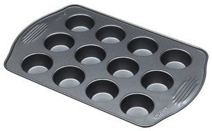 Wilton Mini Muffin Pan 12 Cup Non Stick Steel N2
