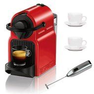 Nespresso C 40 Inissia Espresso Maker with Two 3 oz Ceramic Tiara Espresso Cups and Saucers and Knox Handheld...