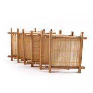 MyLifeUNIT Bamboo drink Coaster tea mat 3.5&rdquo; X 3.5&rdquo; 6pcs/set N6