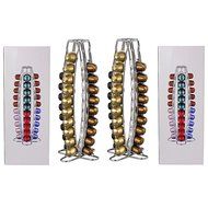 Spares2go 40 Pod Disc Holder Racks For Nespresso Coffee Machines 80 x Capsule Tower Dispenser