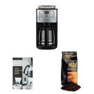 Cuisinart DGB-700BC Cuisinart Brushed Chrome Fully Automatic 12 Cup Grind &amp; Brew Coffeemaker With Burr Grinder... N6