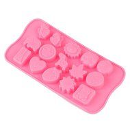 inkint 15-cavity Silicone Baking Mold Decorating DIY Mold Non-stick with Different Shape for Making Homemade Chocolate... N3