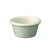 Gessner 0394 BONE Melamine 4 Oz. Smooth-Sided Ramekin - Dozen