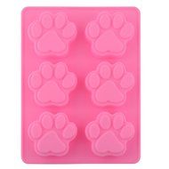 2pcs Lovely Sweet Multifunction Dog Paw Silicone Mold Ice Cube Cake Soap Cookies Chocolate Kitchen Accessories N4