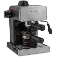 Mr. Coffee Steam Espresso Machine, Stainless Steel/Black (Certified Refurbished) N5