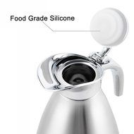 Satin Finish Stainless Steel Thermal Coffee Pot, Vacuum Insulated Carafe Flask Tea Kettle, 1.5 Liter N32