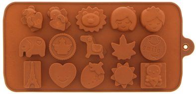 Candy Molds - Fondant Molds - Chocolate Silicone Molds - Robots Cartoon Characters, Animal Heads, and Insects,... N3