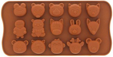 Candy Molds - Fondant Molds - Chocolate Silicone Molds - Robots Cartoon Characters, Animal Heads, and Insects,... N4