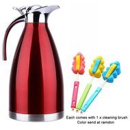 Satin Finish Stainless Steel Thermal Coffee Pot, Vacuum Insulated Carafe Flask Tea Kettle, 1.5 Liter N41