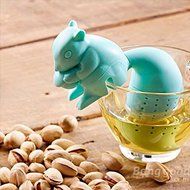 Saver Silicon Squirrel Tea Loose Leaf Strainer Filter Infuser N2