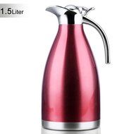 Satin Finish Stainless Steel Thermal Coffee Pot, Vacuum Insulated Carafe Flask Tea Kettle, 1.5 Liter N44