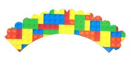 Building Blocks Cupcake Wrappers 24ct N2