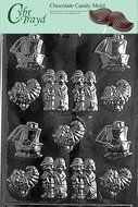 Cybrtrayd T008 Bite Size Thanksgiving Assortment Life of the Party Chocolate Candy Mold with Exclusive Cybrtrayd...