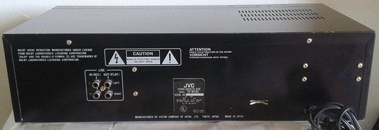 JVC TD-W220 Recordable Stereo Double Cassette Tape Deck Complete with Audio Vido Cables and Digital PDF Service... N2