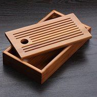 Bamboo Tea Tray Solid Bamboo Tea Board Kung Fu Tea Tools For Cup Teapot Crafts Tray 22*12*4cm