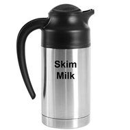 Service Ideas S2SN70SMET SteelVac Carafe, NSF, "Skim Milk" Etched, 0.7 L