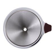 Pour Over Stainless Steel Coffee Dripper by Glowseen, Cone Coffee Filter Double Fine Mesh Coffee Maker with Stand... N4