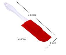 Ottiman Silicone Baking Spatulas - 7 Inch (Set of 6) Spoon Style Dishwasher Safe Durable Jar Icing Scraper Butter... N6