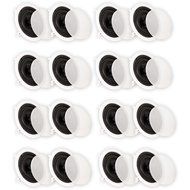 Theater Solutions TSS6C In Ceiling 6.5" Speakers Surround Sound Home Theater Deluxe 8 Pair Pack 8TSS6C
